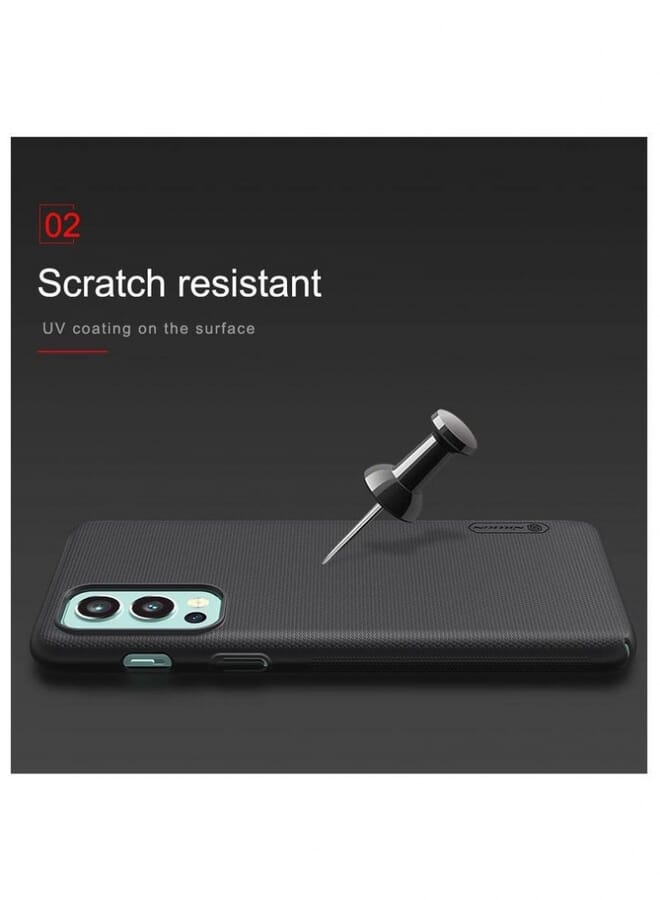 Nillkin Super Frosted Shield Hard Back Case Cover For Oneplus Nord 2 5G Black - Image 3
