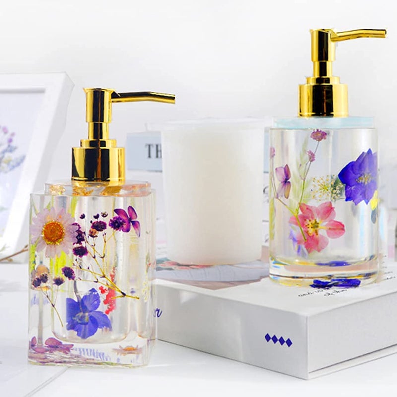 ARTOOL Silicone Square Soap Dispenser Resin Art Mould Creative DIY Multipurpose Liquid Soap Dispenser Bottle Making Tool Epoxy Resin Art Mould 97x10 cm Set of 1 B162 - Image 3