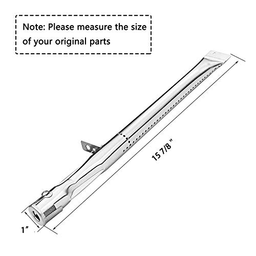 Hisencn Gas Grill Pipe Burners Tube, Heat Plate Tent Shield, Crossover Carry Over Tube Replacement Kits for Stok SGP4330SB SGP4331 SGP4130N, Stok Quattro 4 Burner Grills - Image 2