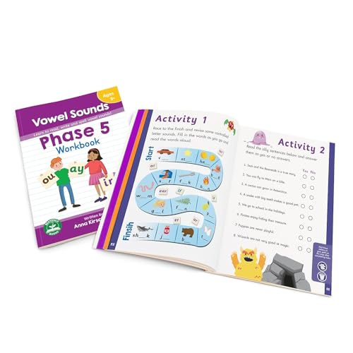 Junior Learning Phase 5 Vowel Sounds Workbook Multi - Image 1