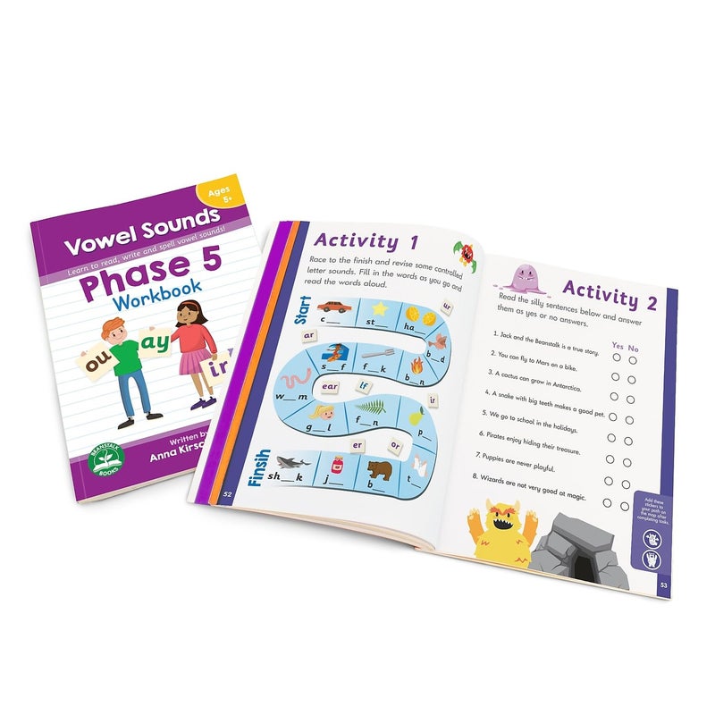 Junior Learning Phase 5 Vowel Sounds Workbook Multi - Image 2