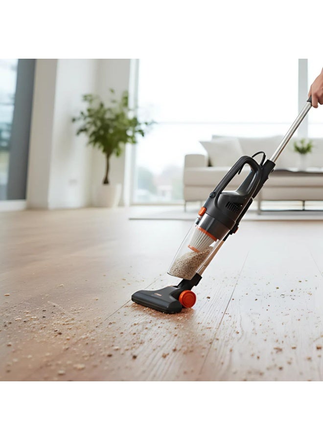 Buytory Vacuum Cleaner 2-in-1 Handheld & Stick | 600W Powerful Suction 11,000Pa | Lightweight Vacuum Cleaner for Home, Car & Kitchen | 4m Cord, 0.5L Dust Bin – Black - Image 3