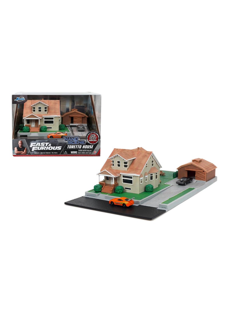 Fast & Furious Nano Scene Dom Toretto's House Display Diorama