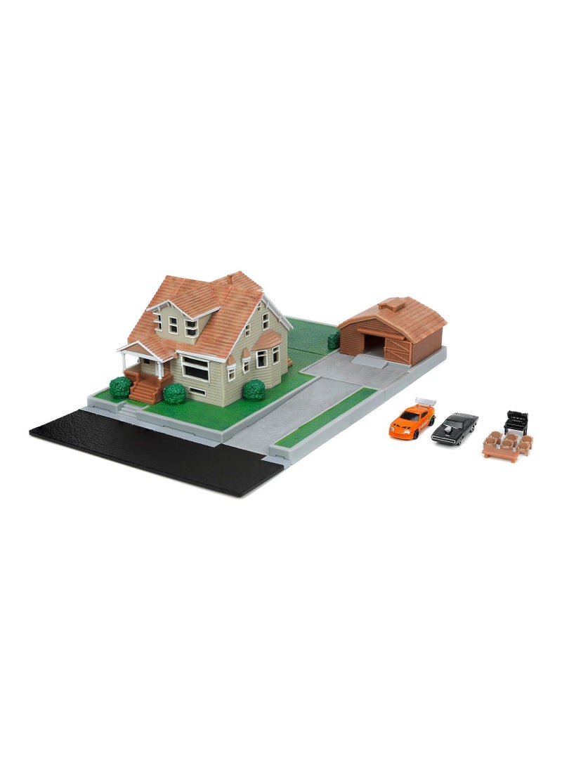 Fast & Furious Nano Scene Dom Toretto's House Display Diorama