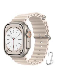 Generic Soft Silicone Ocean Band Compatible With Apple Watch Ultra Band 49mm,45mm,44mm,42mm For Men And Women High-Quality Adjustable Bands  - Image 3