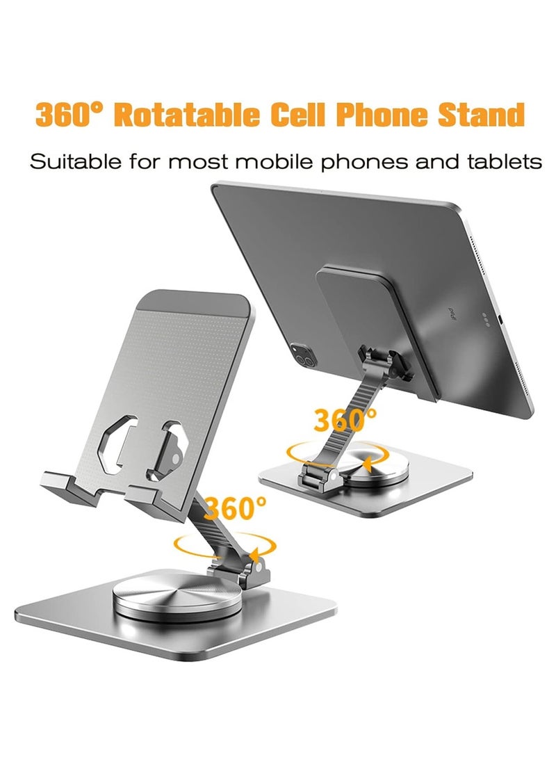 X-level Phone Stand for Cellphone Adjustable Phone Holder for Desk, Folding Office Mobile Holder Portable for Desktop Table Bed Compatible Smartphones Apple iPhone 16 15 14 13 12 Pro Max Plus Samsung S25/S24/S23 Tables iPad  - Image 4