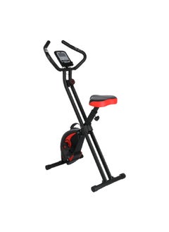 8-Level Tension Magnetic Foldable Exercise Bike Black and Red 65 x 46 x 120 cm BC-2929BR-H