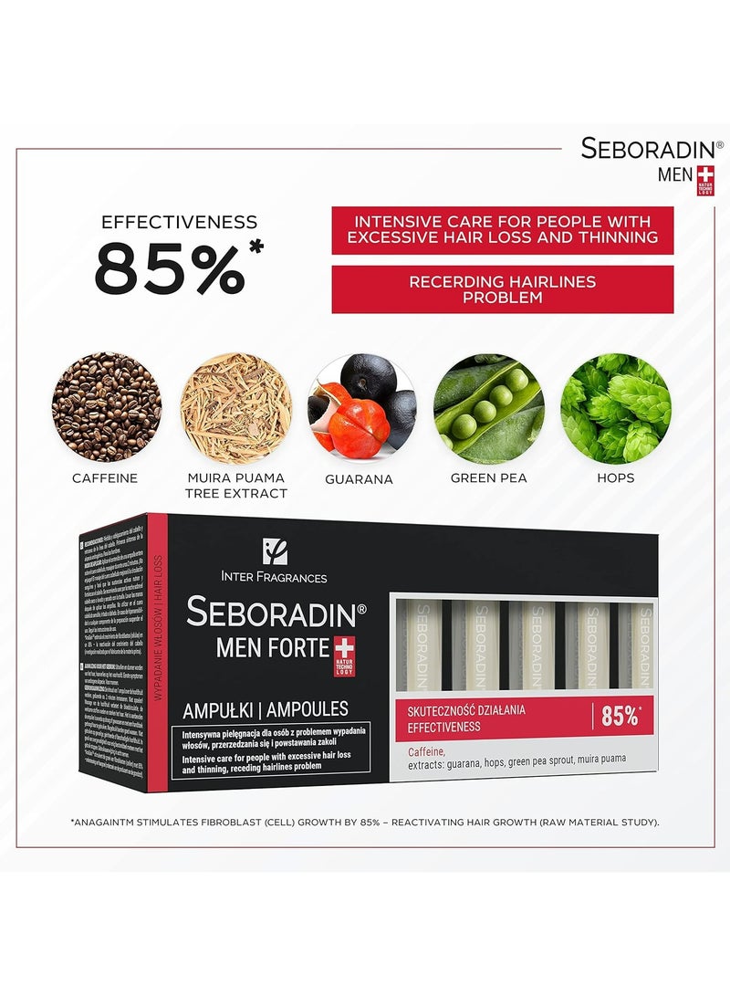 Seboradin Men Forte Ampoules 14X5.5 ml - Image 2
