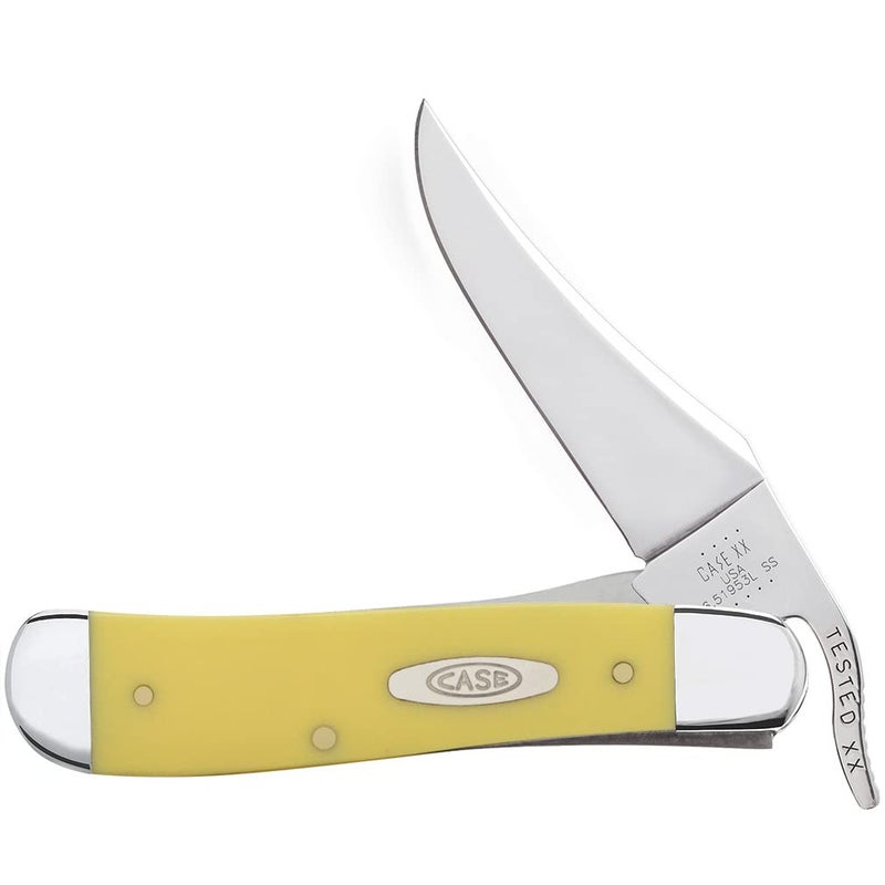 Case XX WR Pocket Knife RussLock Yellow Synthetic Item 22931 31953L SS 4 14 inches Closed