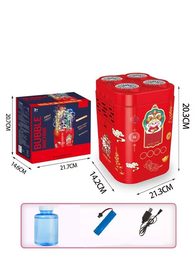 48-Hole Fireworks Bubble Machine Automatic Leak-proof - Image 1
