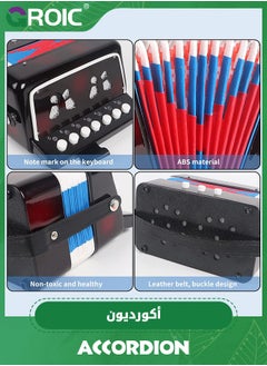 GROIC Accordion, Kids Accordion with with 10 Keys Button Accordion Toy,Kids Accordion Instrument Toys,Educational Musical Instrument Toys  - Image 4