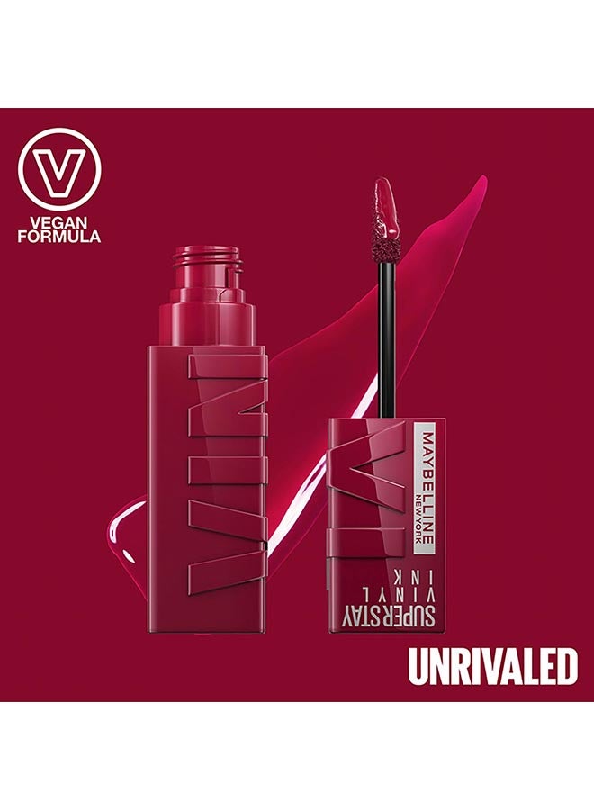 MAYBELLINE NEW YORK Super Stay Vinyl Ink Longwear Transfer Proof Gloss Lipstick, 30 UNRIVALED 30  - Image 3