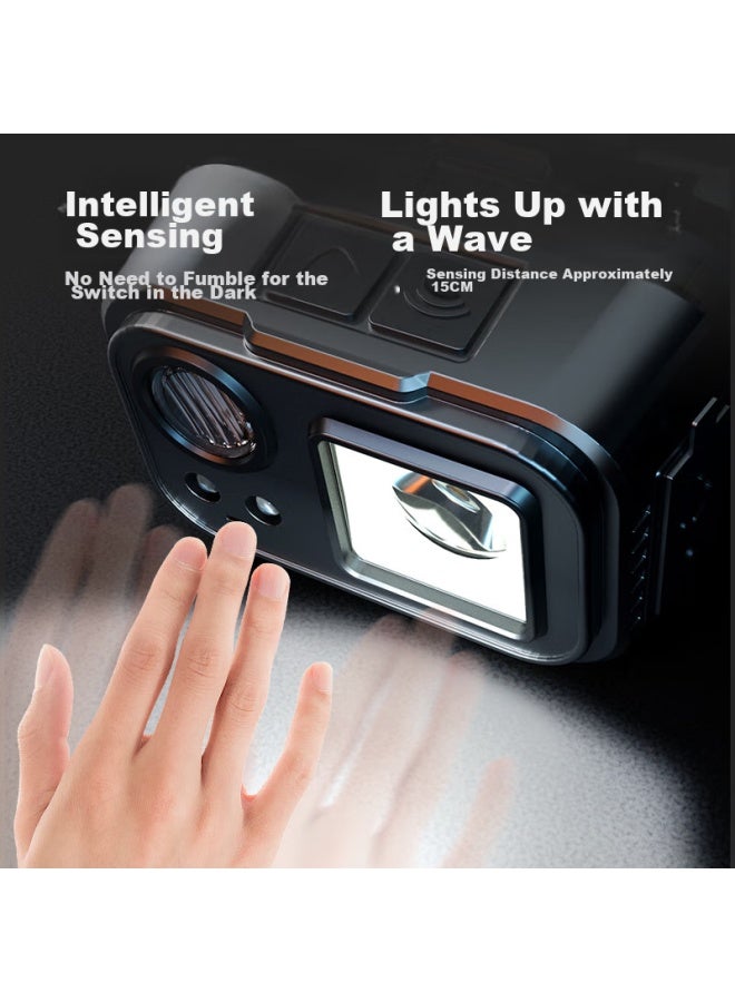TCL Tcl Induction Headlamp For Night Fishing, Rechargeable, Ultra-bright, Head-mounted Illumination Light, Long Battery Life, Dual Light Source Headlamp  - Image 3
