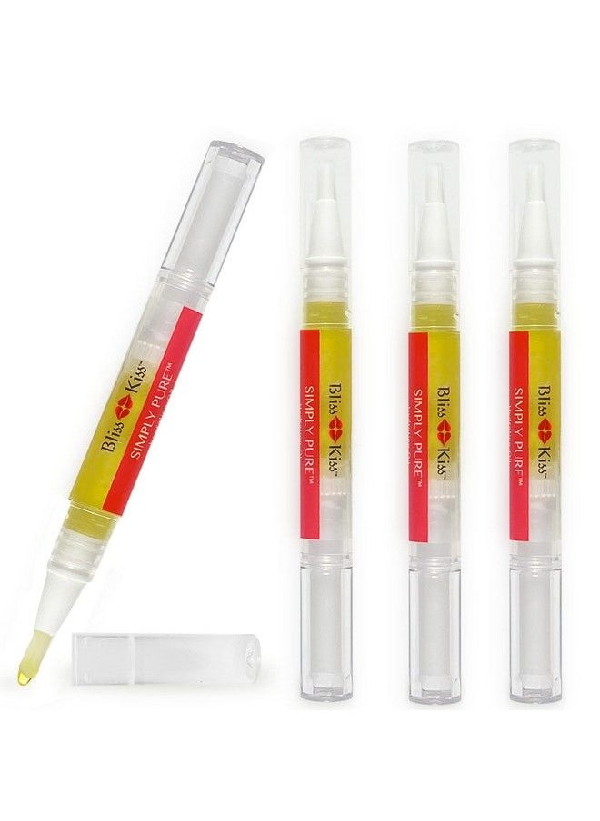 Bliss Kiss 4 Vanilla Fragrance Nail Oil Cuticle Pens Wvitamin E & Jojoba⏤Nail Strengthener Nail Growth Treatment For Brittle Peeling Breaking Thin Nails  - Image 2