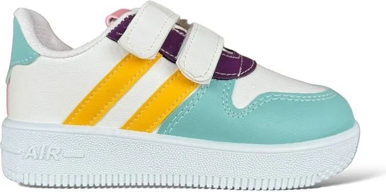 Liger Kids Sneaker Sports Shoes White - Aqua Green