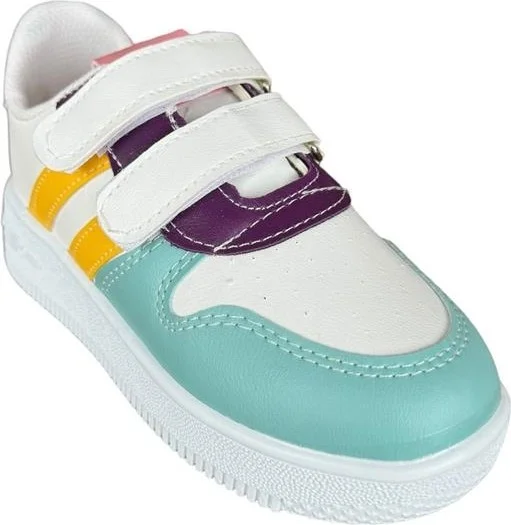 Liger Kids Sneaker Sports Shoes White - Aqua Green