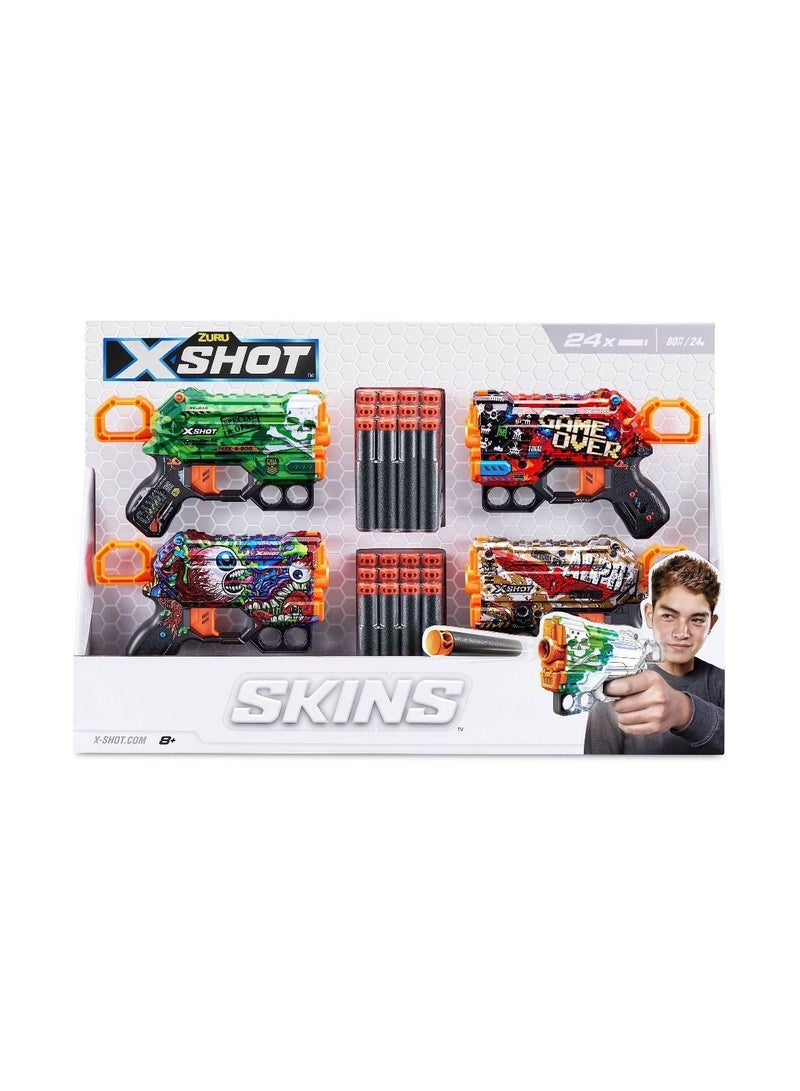 x_shot 4 عبوات من Skins Menace 24 سهم - Image 3