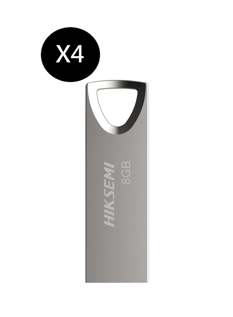 HIKSEMI Bundle Of 4 Metal 8GB USB Flash Drive, HS-USB-M200