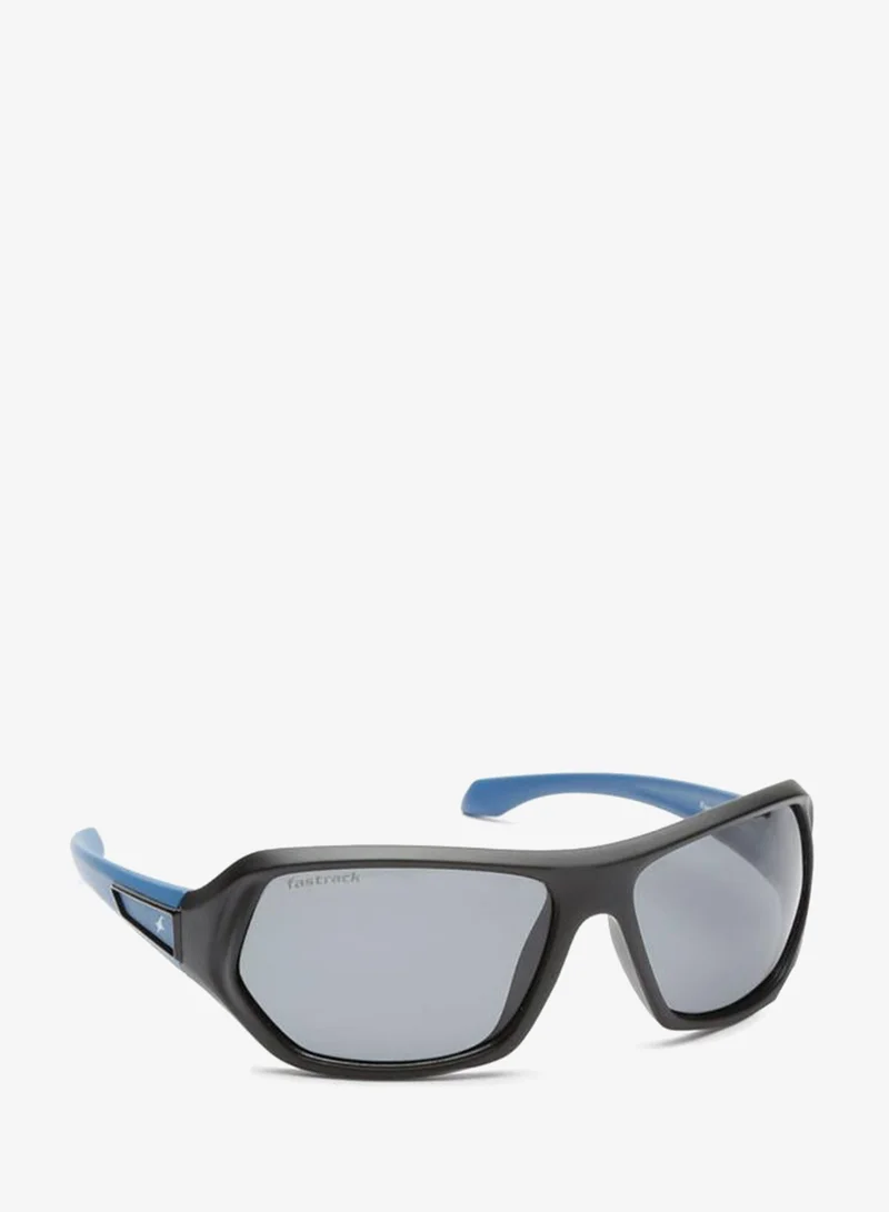 فاستراك Polarized Sunglasses Blue Frame Smoke Mirror Lens 61mm  - P322BK3PV