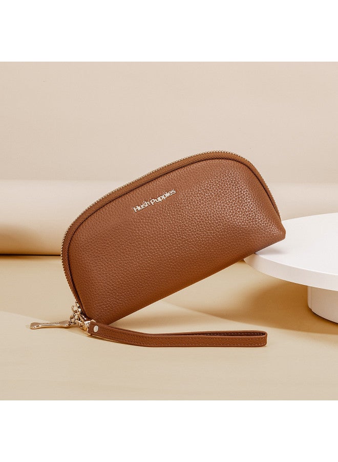Hush Puppies Textured Women's Bag] Fashion Ladies Clutch Phone Bag Solid Color Wrist Bag Versatile Handbag Gift For Wife - Image 2