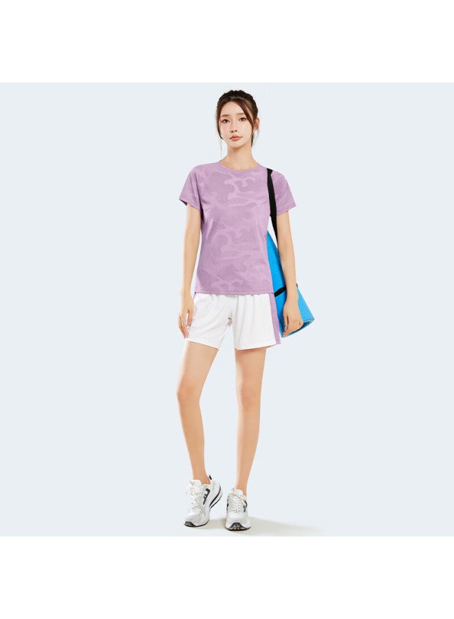 Fandimu Women's Sports Set For Spring And Summer, Breathable Yoga Fitness Wear, Outdoor Training Short And Long Sleeve Running Badminton Outfit - Image 5