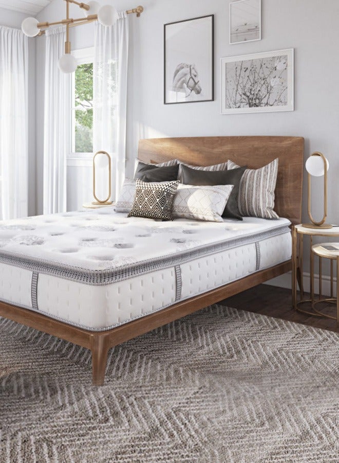 Serta Premier Cool Gel Memory Foam and Hybrid Pocket Spring Mattress 152x203x30 cm  | Mattress in a Box Queen - Image 1