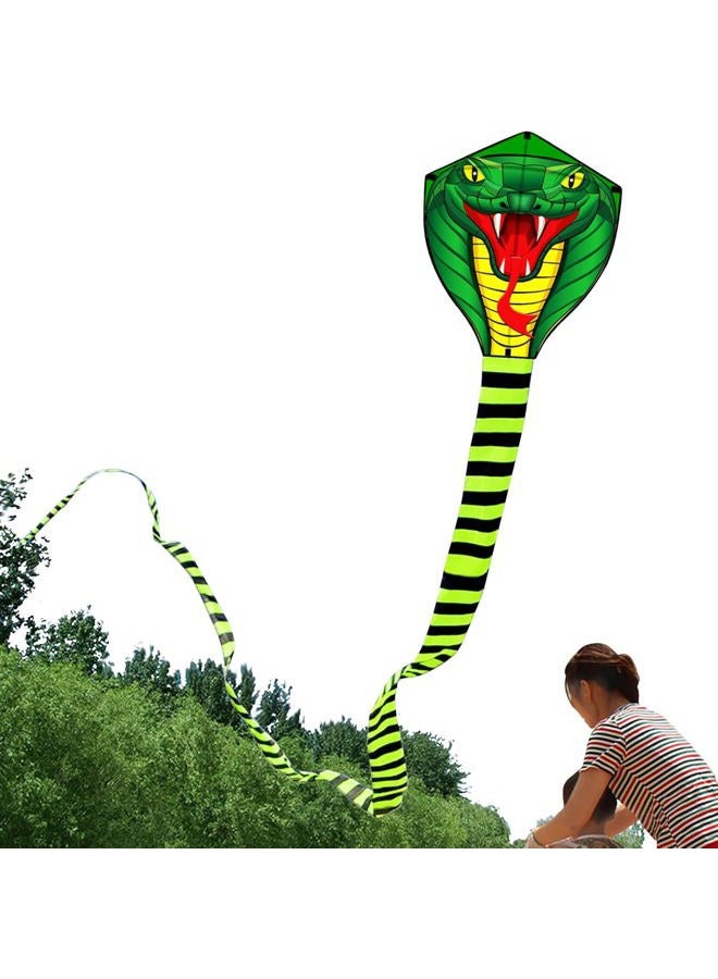 Hengda Kite for Kids 26.2Ft Large Power Cobra Snake Kites with Flying Line Outdoor Fun Sports Kite - Image 1