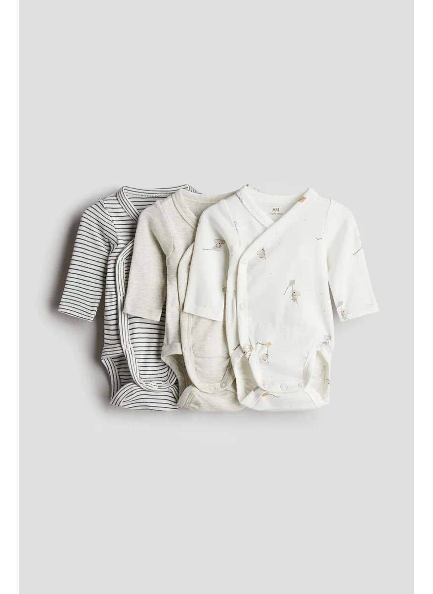 H&M 3-Pack Wrapover Bodysuits