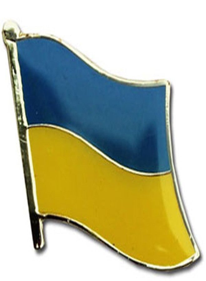 AES Ukraine Country Flag Bike Hat Cap Lapel Pin