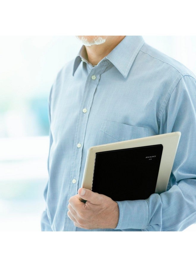 AT-A-GLANCE 2025 Appointment Book Planner, Daily, Four Person Group Planner, 8" x 11", Large, Quarter-Hourly, DayMinder, Black (G5600025) - Image 4