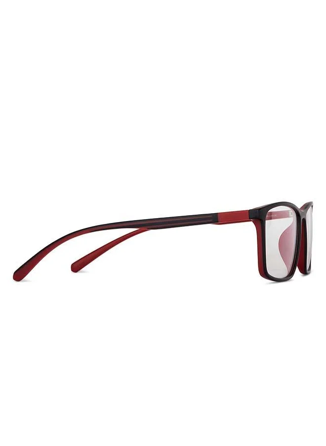 Lenskart Blu Zero Power Bluecut & Antiglare Rectangular Shape Computer Eyeglasses LB E14255 - Lens Size: 53mm - Black
