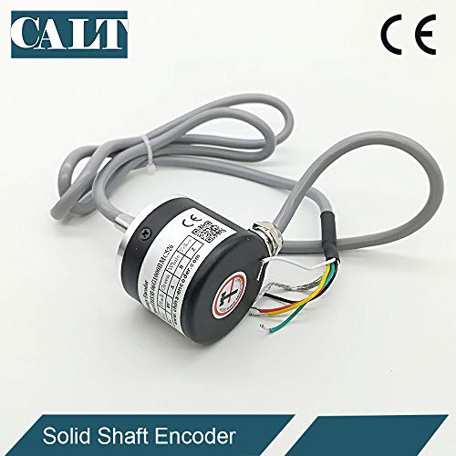 CALT 38mm Body Diameter 6mm Solid Shaft Rotary Encoder 2000PPR Line Driver Output 5V Power Supply - Image 4