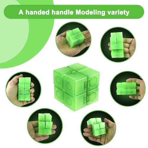 WUQID Infinitycube Fidget Toy Stress Relieving Fidgeting Game for Kids and Adults Cute PocketSized Unique Gadget for Anxiety Relief and Kill Time - Image 5