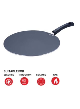 Vinod Zest Aluminium Non Stick Flat Multi Tawa - 30 cm | Triple Layer Ceramic Coating | 4mm Extra Thick Chapati Tawa | Bakelite Handle | Gas and Induction base | 1 Year Warranty - pzsku/ZC33108E578E5AD46246FZ/45/_/1738853501/b7a11f49-5b29-4e38-8d8a-9de9a0b9bc2b