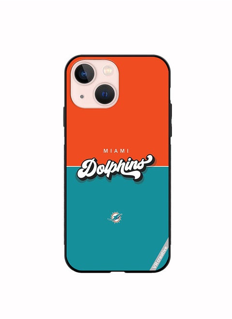 Protective Case Cover For Apple iPhone 14 Plus Dolphins Design Multicolour