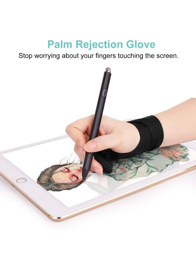 Generic 3-Piece Artist Drawing Two Finger Glove for Paper Sketching, iPad, Graphics Tablet  - Image 5