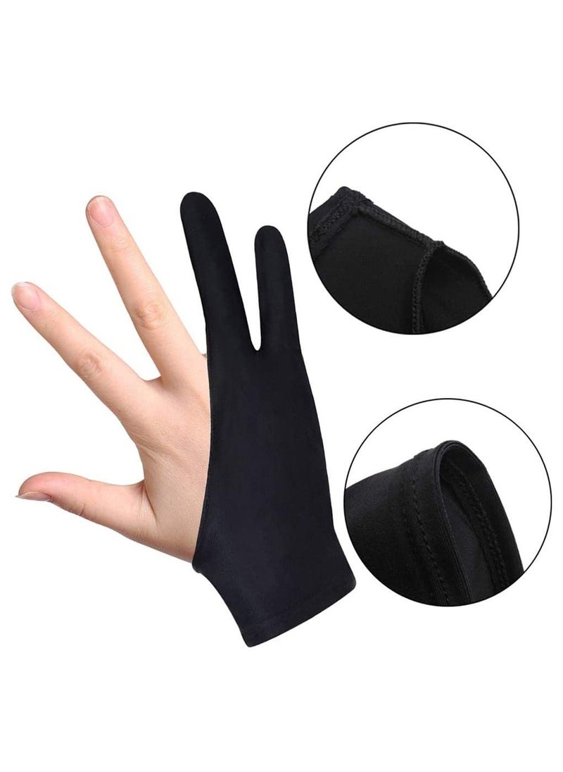 Generic 3-Piece Artist Drawing Two Finger Glove for Paper Sketching, iPad, Graphics Tablet  - Image 4