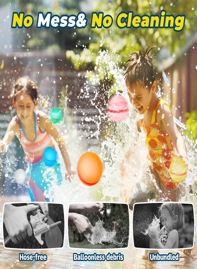 مجموعة وابالو من 12 بالون مائي قابل لإعادة الاستخدام للأطفال، كرات مائية مغناطيسية ذاتية الإغلاق، ألعاب سيليكون قابلة لإعادة التعبئة لحمام السباحة لألعاب الصيف الخارجية، للأعمار من 3 سنوات فما فوق - Image 5