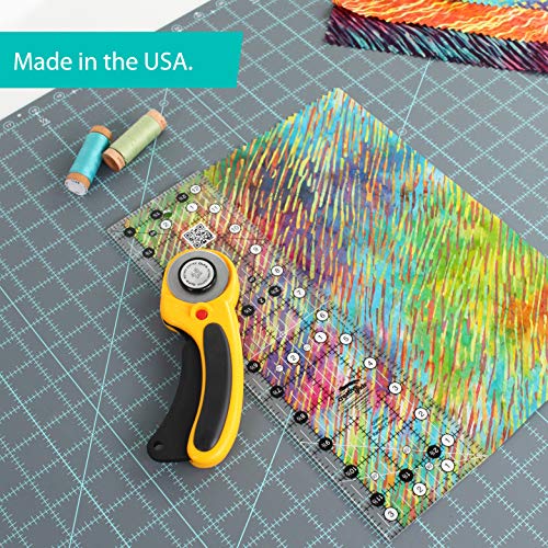 Creative Grids Quilt Ruler 3-1/2in x 12-1/2in Rectangle – CGR312 – Made in USA, Non-Slip Grip Acrylic Quilting, Sewing, Crafting, Patchwork Ruler for Measuring & Cutting Fabric - Image 5
