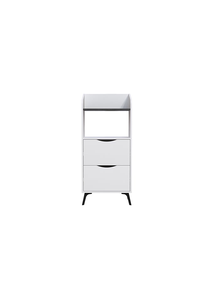 Mourah Home Gorki Cabinet - White/Grey - 2 Years Warranty - Image 5
