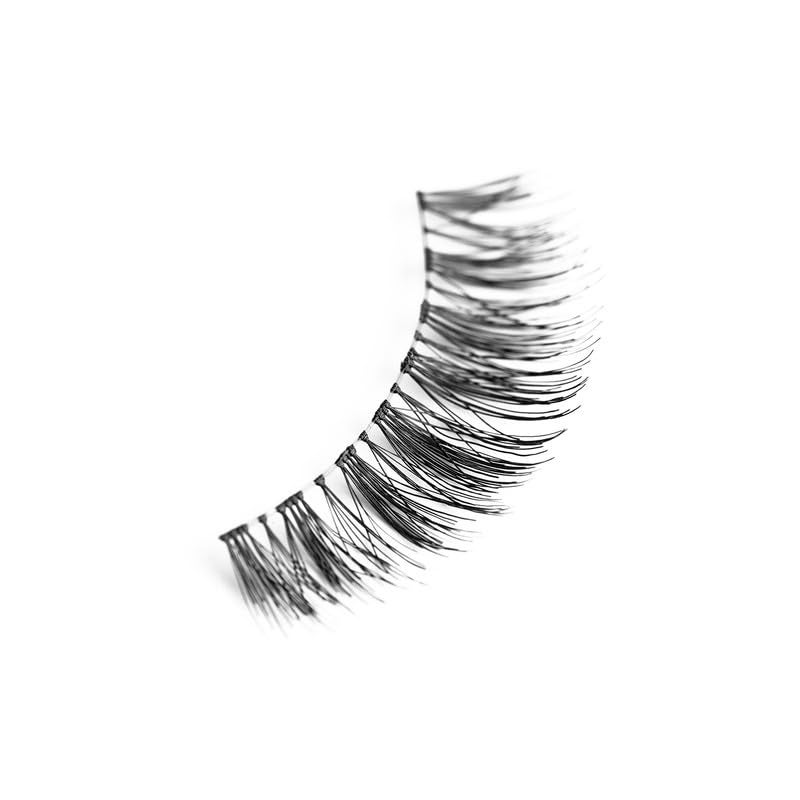 Uroparis 53 Eyelashes for Women — Tapered Handmade Eye Lashes | Lightweight False Lashes with Premium Virgin Hair | Invisible Band | For Glam Look & Enhance Beauty (Black) - 1 Pair - Image 4
