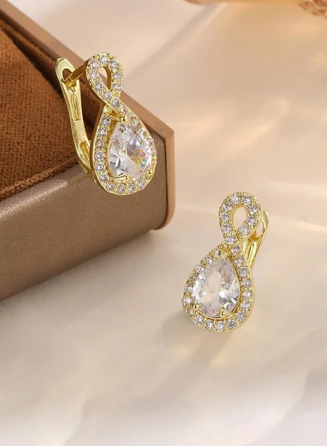 Take Two  Embellished Huggie Earrings for Women | Best Price UAE