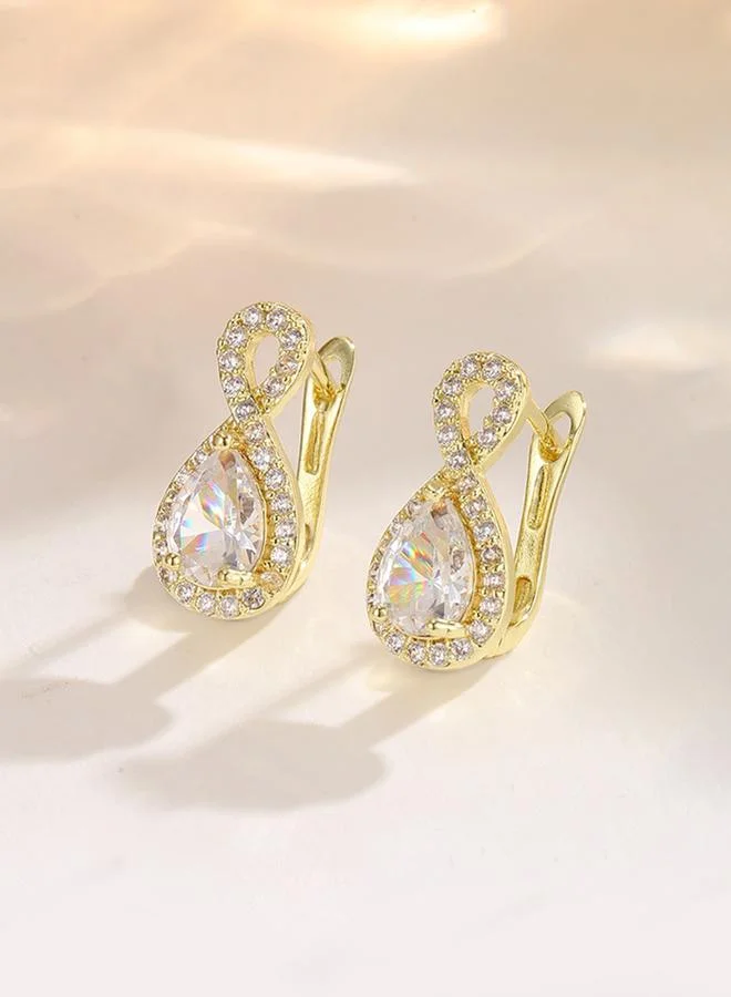 Take Two  Embellished Huggie Earrings for Women | Best Price UAE