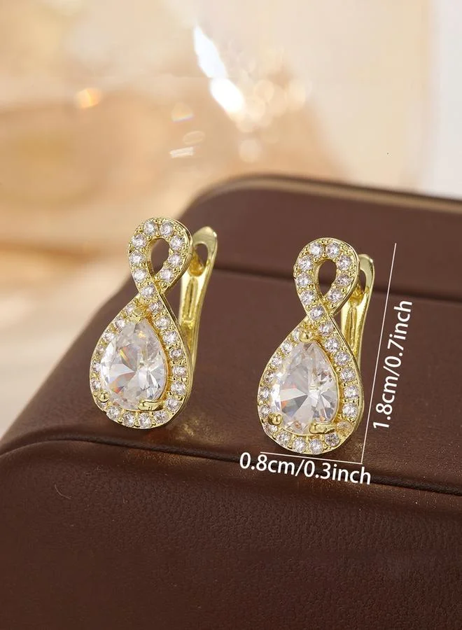 Take Two  Embellished Huggie Earrings for Women | Best Price UAE