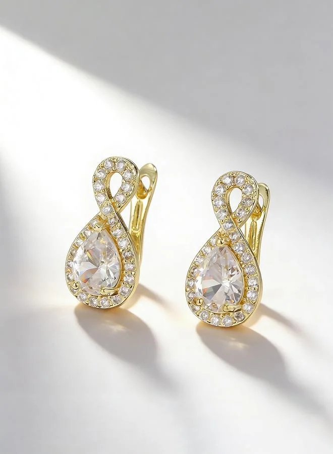 Take Two  Embellished Huggie Earrings for Women | Best Price UAE