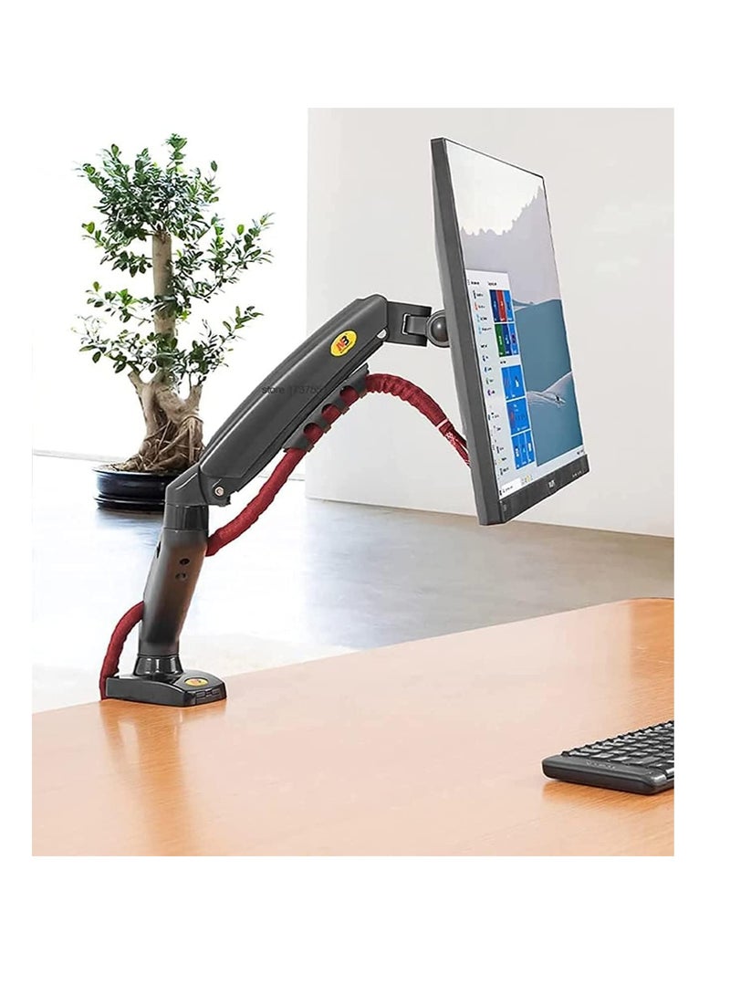 ان بي ذراع شاشة قابل للتعديل من 17 إلى 30 بوصة مع دعامة غازية للتثبيت على المكتب أو سطح المكتب من جاجيت واجون، حامل لتلفزيون ال اي دي، إمكانية الدوران والإمالة والحركة الكاملة - f80 - Image 4