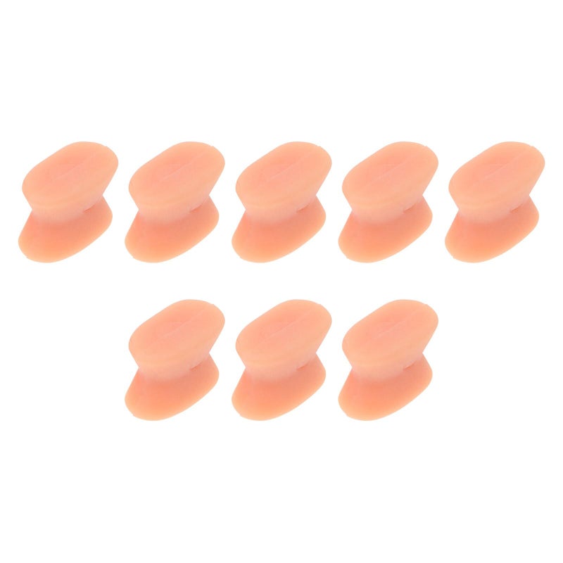 8 Pieces Toe Separators For Bunion Relief Hallux Valgus Corrector Soft Light Brown - Image 2