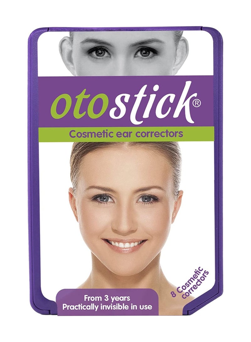 Otostick Cosmetic Ear Corrector – Invisible Silicone Ear Adhesive for Prominent Ears – Natural Look Without Surgery – 8 Units – Easy to Use, Long-Lasting, Unisex – Spanish Box – From Age 3+ - Image 1
