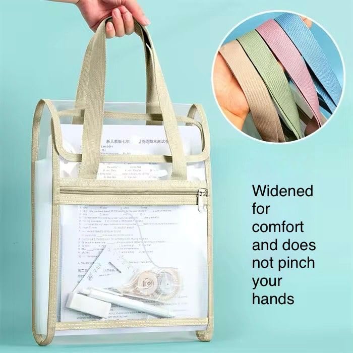 SHIVOM PVC 13 Compartments A4 Vertical Expanding File Folder Multipurpose Lightweight Mesh Pocket Document Organizer for School/Home/Office Work (Set of 1, Multicolor) - Image 5