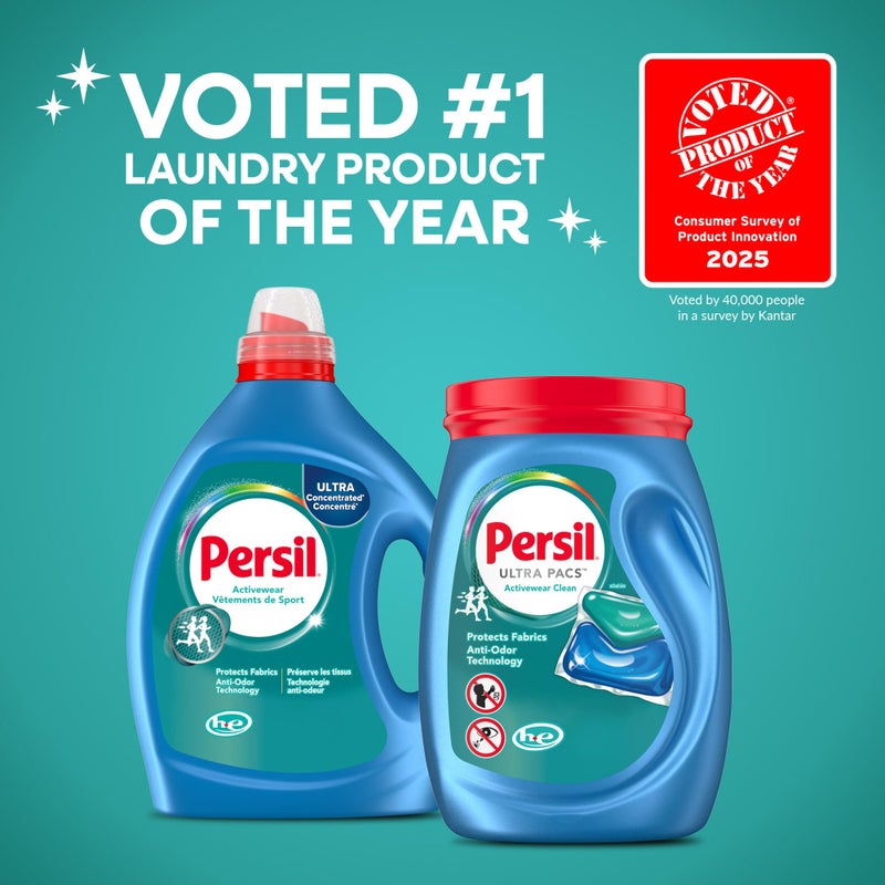 Persil Activewear Clean, Liquid Laundry Detergent, High Efficiency (HE), Deep Stain Removal, Ultra Concentrated, 82.5 fl oz, 82 Loads - Image 5